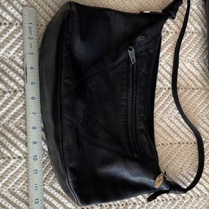 Black Leather Shoulder Bag